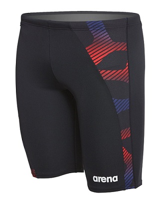 ARENA Men's Spider Panel Jammer (Black/Black/Red (554))