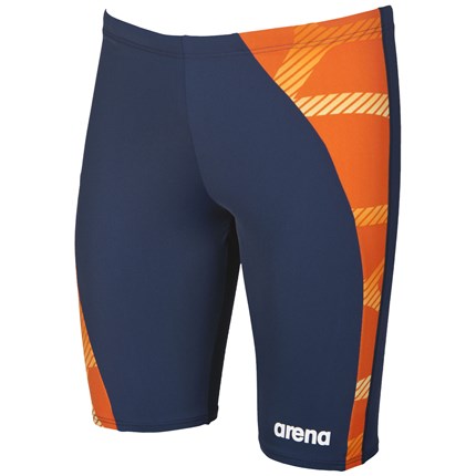 ARENA Men's Spider Panel Jammer (Navy/Orange (703))