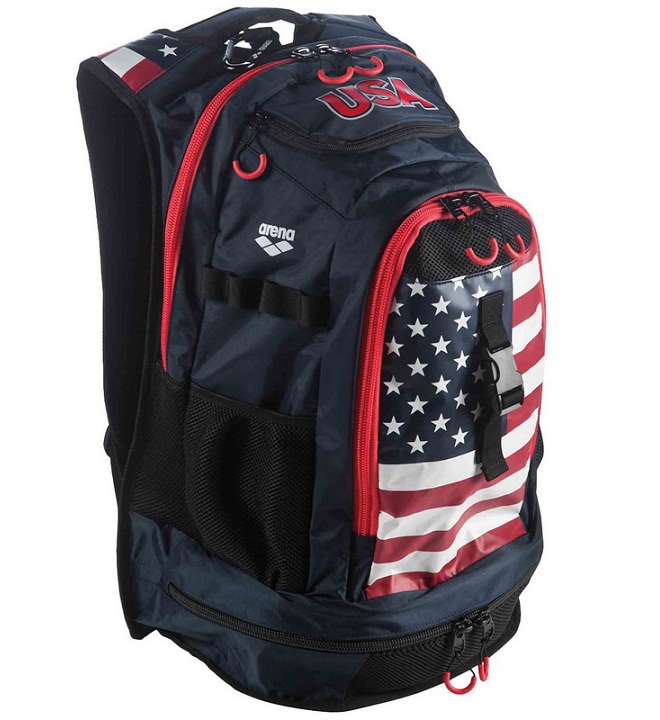 ARENA Official USA Swimming National Team Backpack 45L (Navy (700))