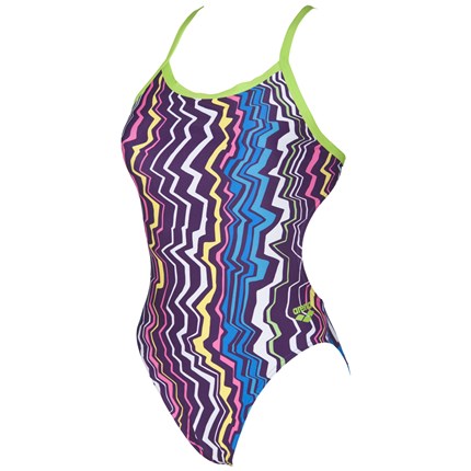 ARENA Women's Zig Zag Challenge Back - MaxLife (Purple/Leaf (906))