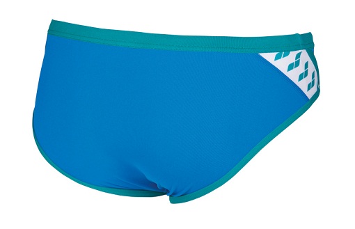 Team Stripe Men's Brief Swimsuit (Pix Blue/Persian Green (816))