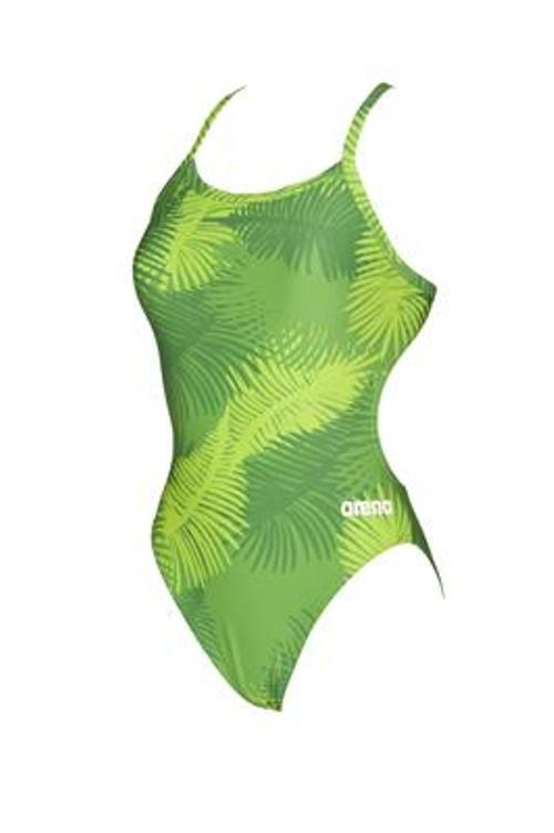 ARENA W Palm Forest Light Drop Back One Piece Fl Variants (Kelly Green (600))