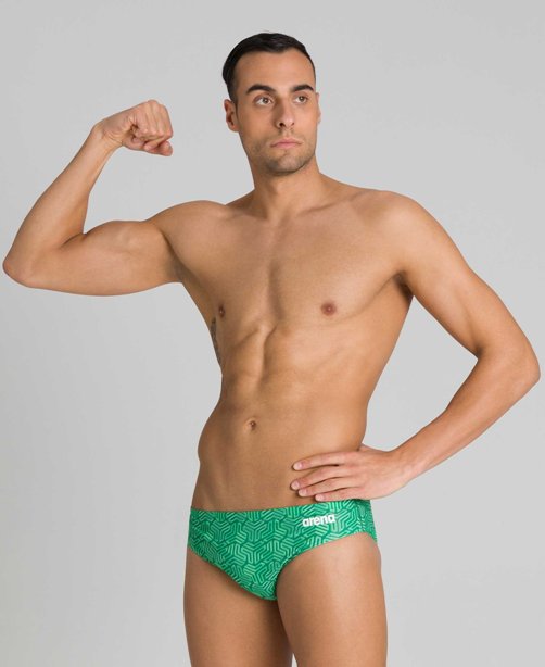 ARENA  Kikko Brief Variants (Black-Multi Green (560))