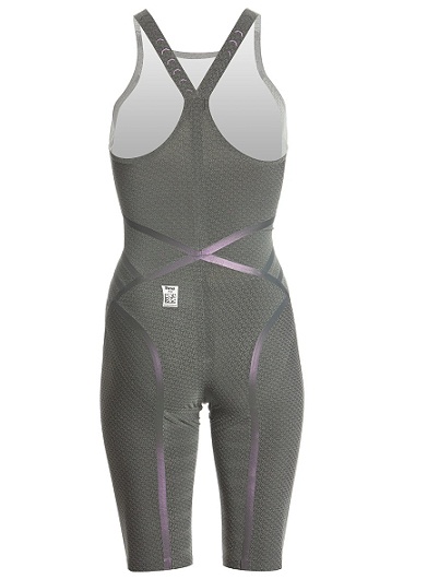 DOLFIN Women's Lightstrike Flex Leg Close Back Tech Suit  (Silver (428))