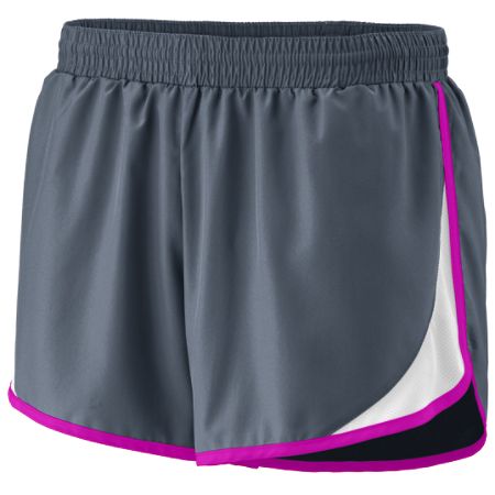 Augusta Female Adrenaline Short - Adult (Graphite/White/Power Pink)