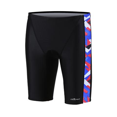 DOLFIN Men's ExtraSleek Eco Spliced Jammer (Denali, Hurricane, Spyker) (Red/White/Blue (598))