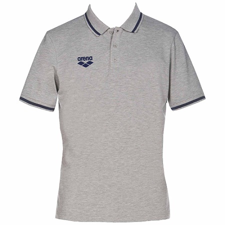 ARENA Team Line Short Sleeve Polo (Medium Grey Melange (52))