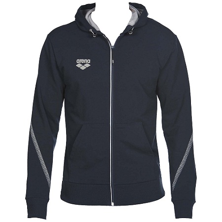 ARENA Team Line Stretch Fleece Hooded Jacket (Navy (70))