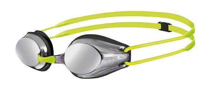 ARENA Tracks Junior Mirror Goggles (Silver/Black/FluoYellow (53))