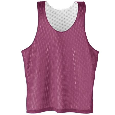 AUGUSTA Reversible Tricot Mesh Pinnie - Adult (Maroon)