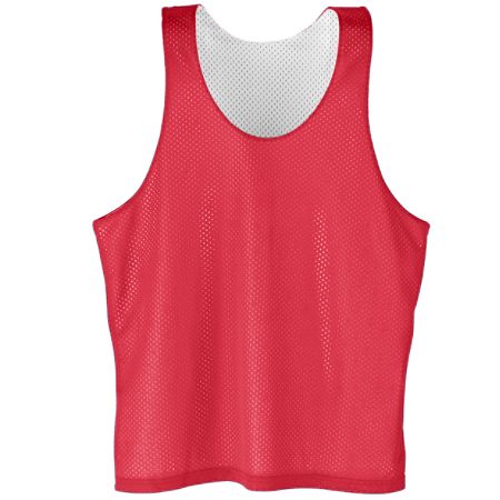 AUGUSTA Reversible Tricot Mesh Pinnie - Adult (Red)