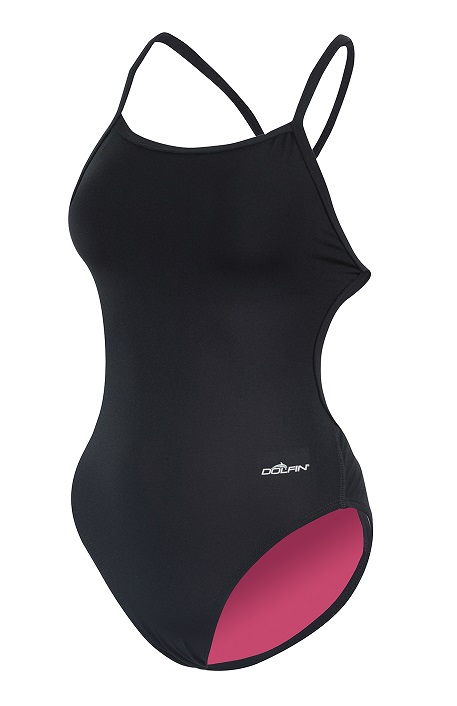 Dolfin Bellas Solid Tie Back One Piece Swimsuit 2631TB