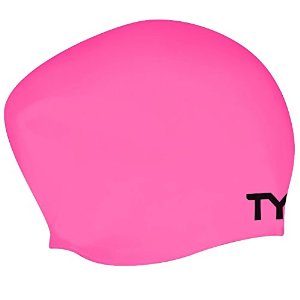 TYR Swim Long Hair Silicone Cap (PINK (693))