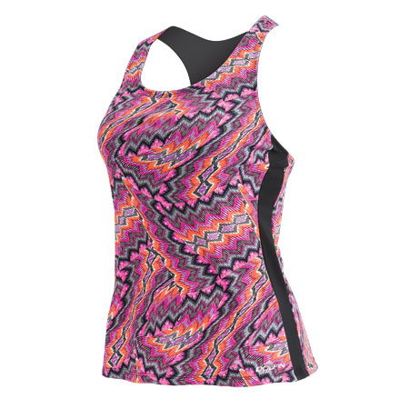 DOLFIN Aquashape Printed Tankini Top (Kaleido Pink (224))