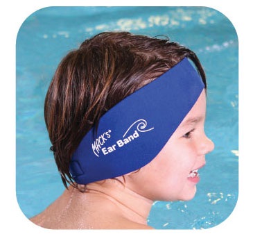 MACKS Ear Band Swimming Headband (Blue)