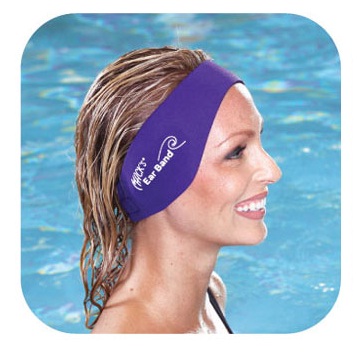 MACKS Ear Band Swimming Headband (Purple)