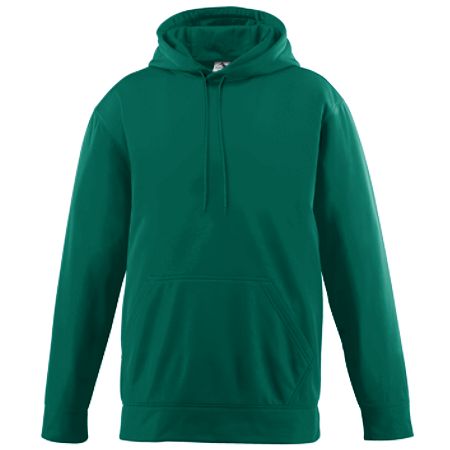 AUGUSTA Wicking Fleece Hooded Sweatshirt - Youth (Dark Green)