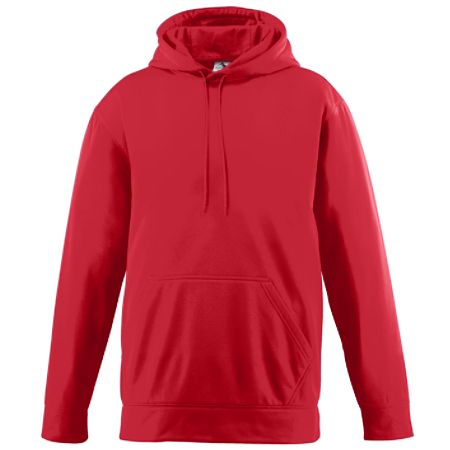 AUGUSTA Wicking Fleece Hooded Sweatshirt - Youth (Red)