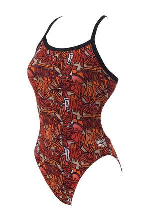 ARENA Waternity Graffiti Female Light Tech Back Youth (Shiny Red (41))