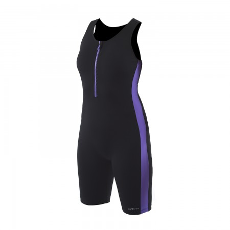 DOLFIN Aquashape Zip-Front Aquatard  (Black/Purple (933))