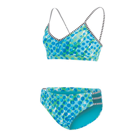 Dolfin Uglies Strappy 2-Piece Prints Swimsuit (Spottie 742))