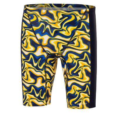 DOLFIN XtraSleek Men's Surge Spliced Jammer (Navy/Gold (B11))