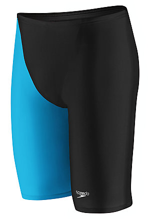 SPEEDO Men's LZR Racer Pro Jammer with Contrast Leg (Black/Blue (976))