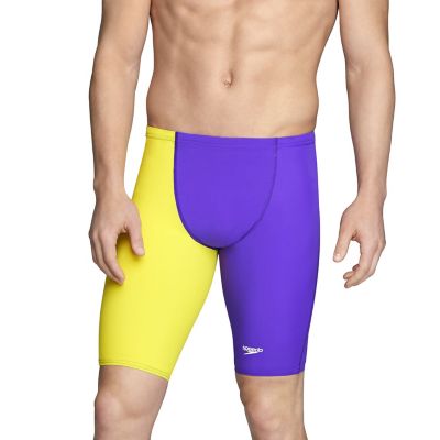 SPEEDO Men's LZR Racer Pro Jammer with Contrast Leg (Violet/Lime (993))