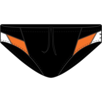 SPEEDO Edge Brief (Black/Orange (002))