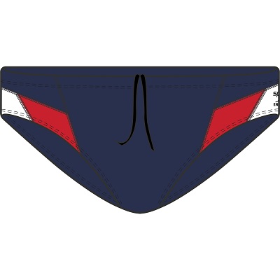 SPEEDO Edge Brief (Navy/Red (411))