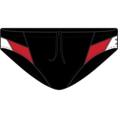 SPEEDO Edge Brief (Black/Red (972))