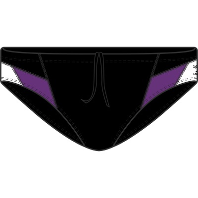 SPEEDO Edge Brief (Black/Purple (987))