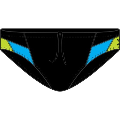 SPEEDO Edge Brief (Black/Turquoise (440))
