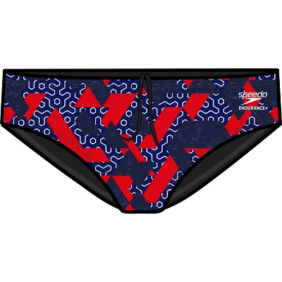SPEEDO Ruse Blocks Brief (Red/White/Blue (985))