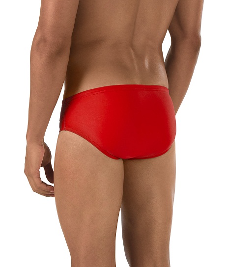 SPEEDO PowerFLEX Eco Solid Men's Brief Swimsuit (True Red (638))