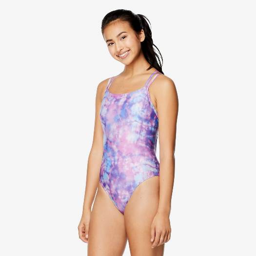 SPEEDO Printed Onepiece (Washed Tie Dye (690))