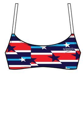 SPEEDO Print Strappy (Rad,White&Blue (900))