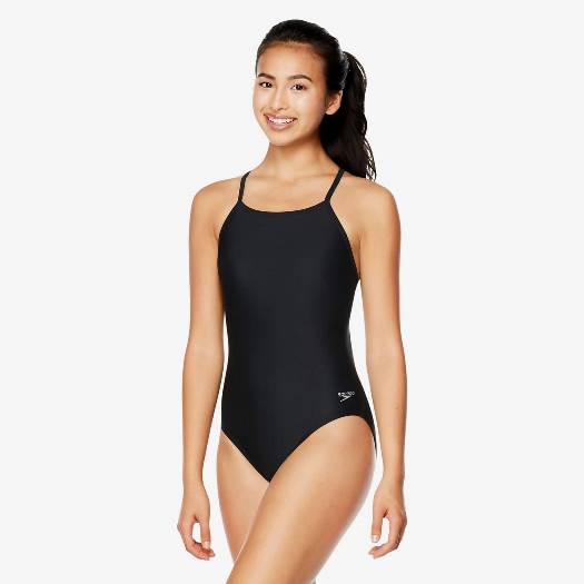 SPEEDO Solid Flyer Onepiece Swimsuit (Speedo Black (001))