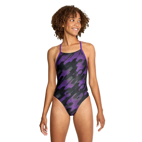 Natural Wonder Cross Swimsuit (Speedo Purple (502))