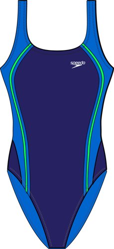 SPEEDO Solid Quantum Splice One Piece (Starry Blue (401))