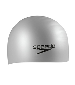 SPEEDO Silicone Long Hair Cap (Silver (040))