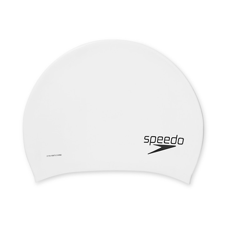 SPEEDO Silicone Long Hair Cap (White (100))