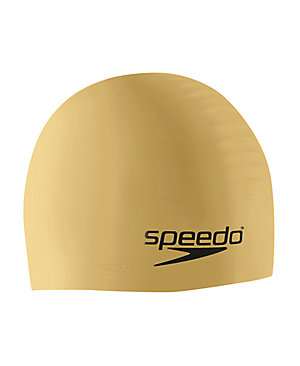 SPEEDO Silicone Swim Cap (Deep Gold (711))