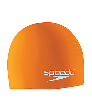 SPEEDO Silicone Swim Cap (Deep Orange (804))