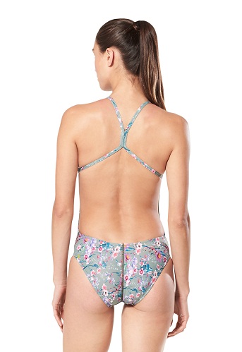 Speedo Turnz Printed One Back (Olive (311))