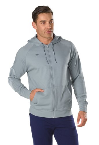 SPEEDO Unisex Full Zip Hoodie (Monument(030))