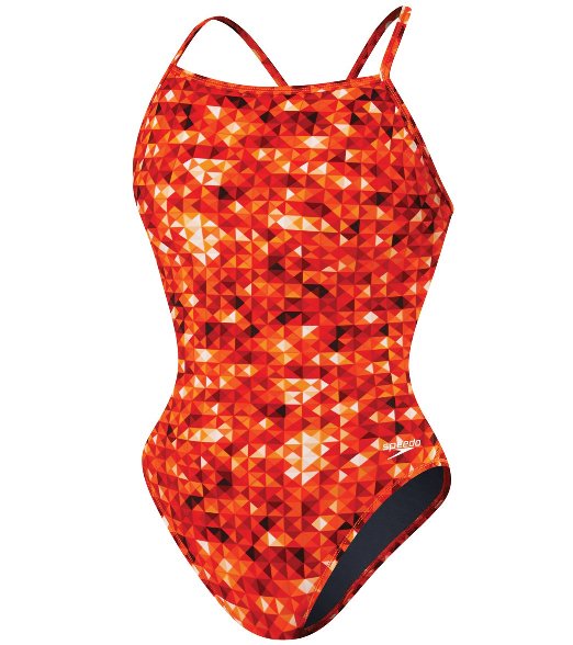 SPEEDO Nano Fracture PowerPLUS Flyback - Youth (Vibrant Orange (114))