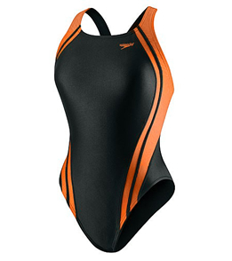 SPEEDO Quantum Splice Super Pro Back - Youth (Black/Orange)