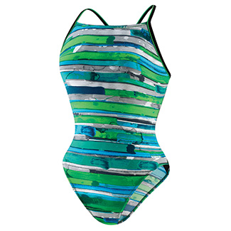 SPEEDO Endurance Color Stroke Flyback(Youth) (Blue/Green)