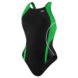 SPEEDO Optik Spliced Powerback (Black/Green)